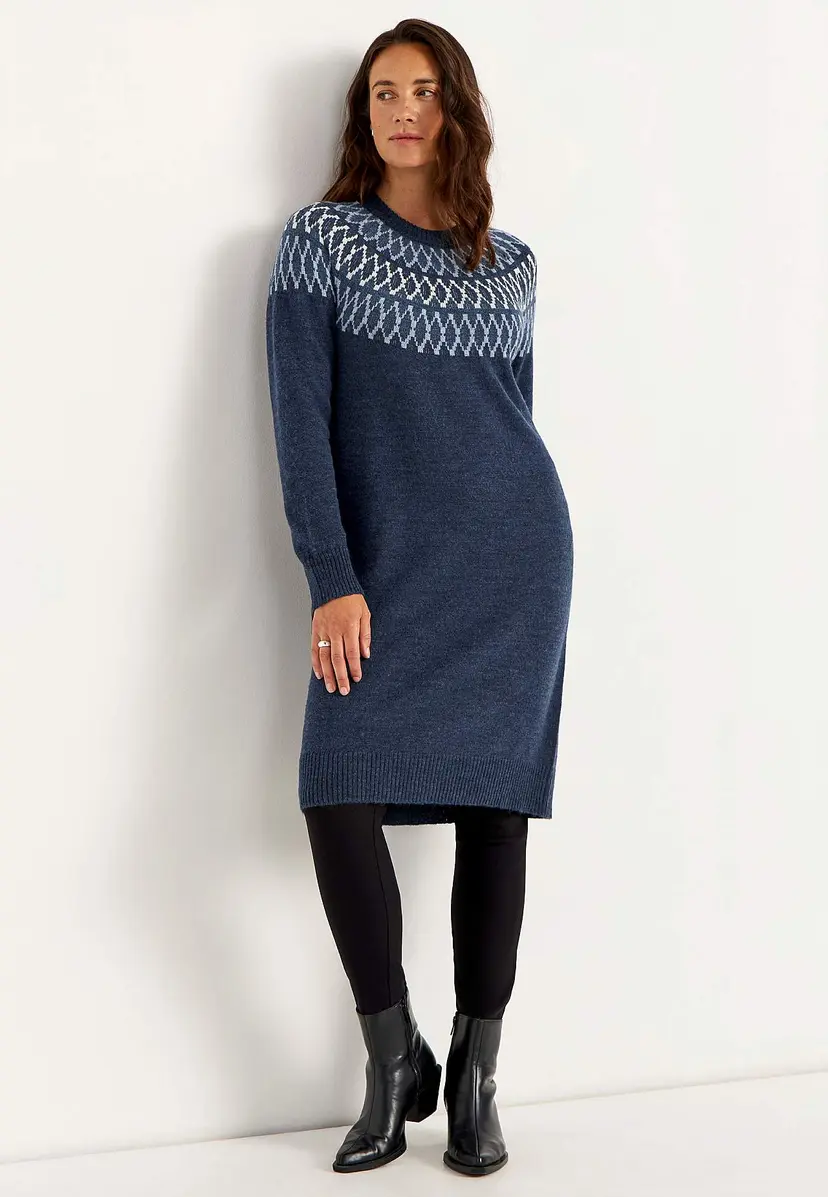 Cellbes of Sweden Jacquardstrikket kjole