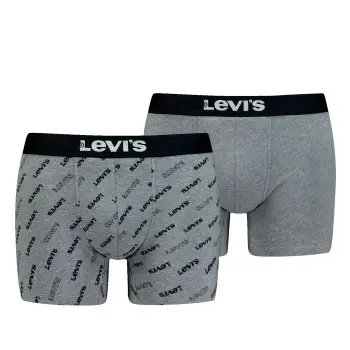 Levi's Levis 2P Logo Aop Boxer Brief Grå bomull XX-Large Herre