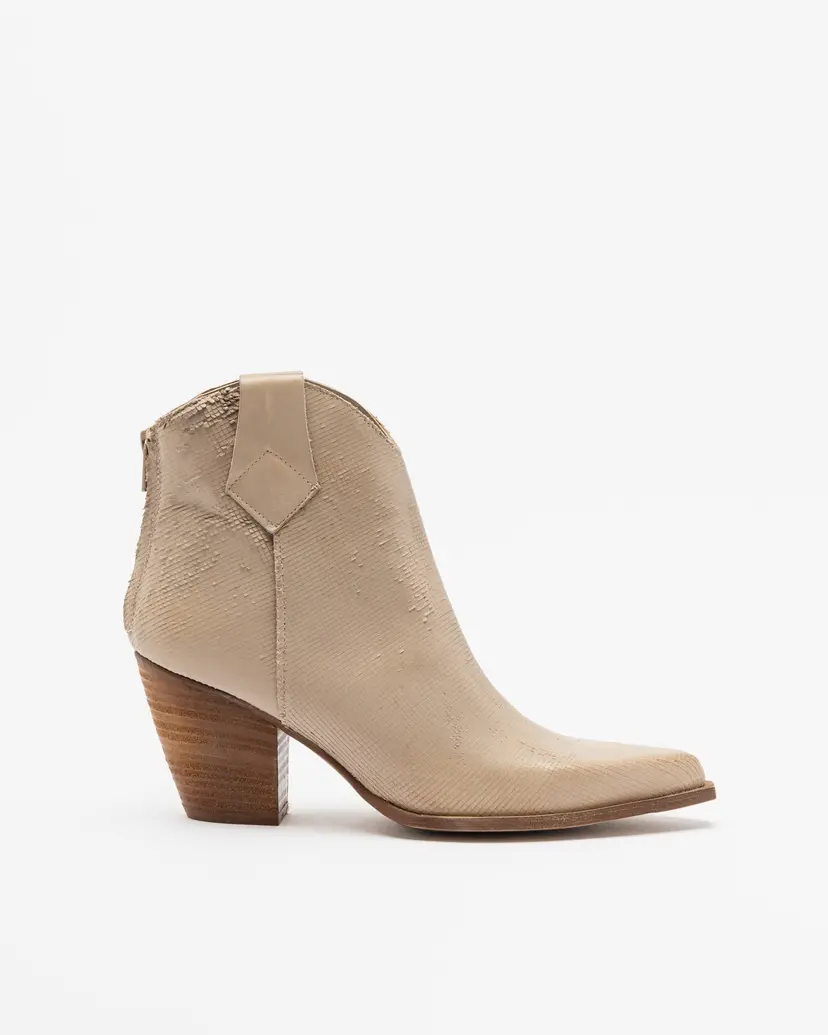 PROF PROF MIMMA Beige Ankle Boots