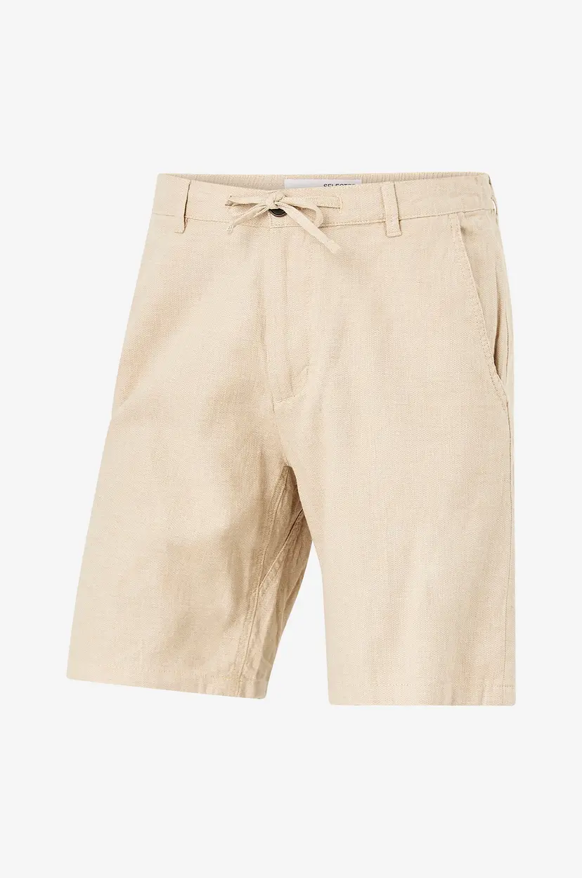 Selected Men Shorts slhComfort-Brody Linen Shorts - Brun