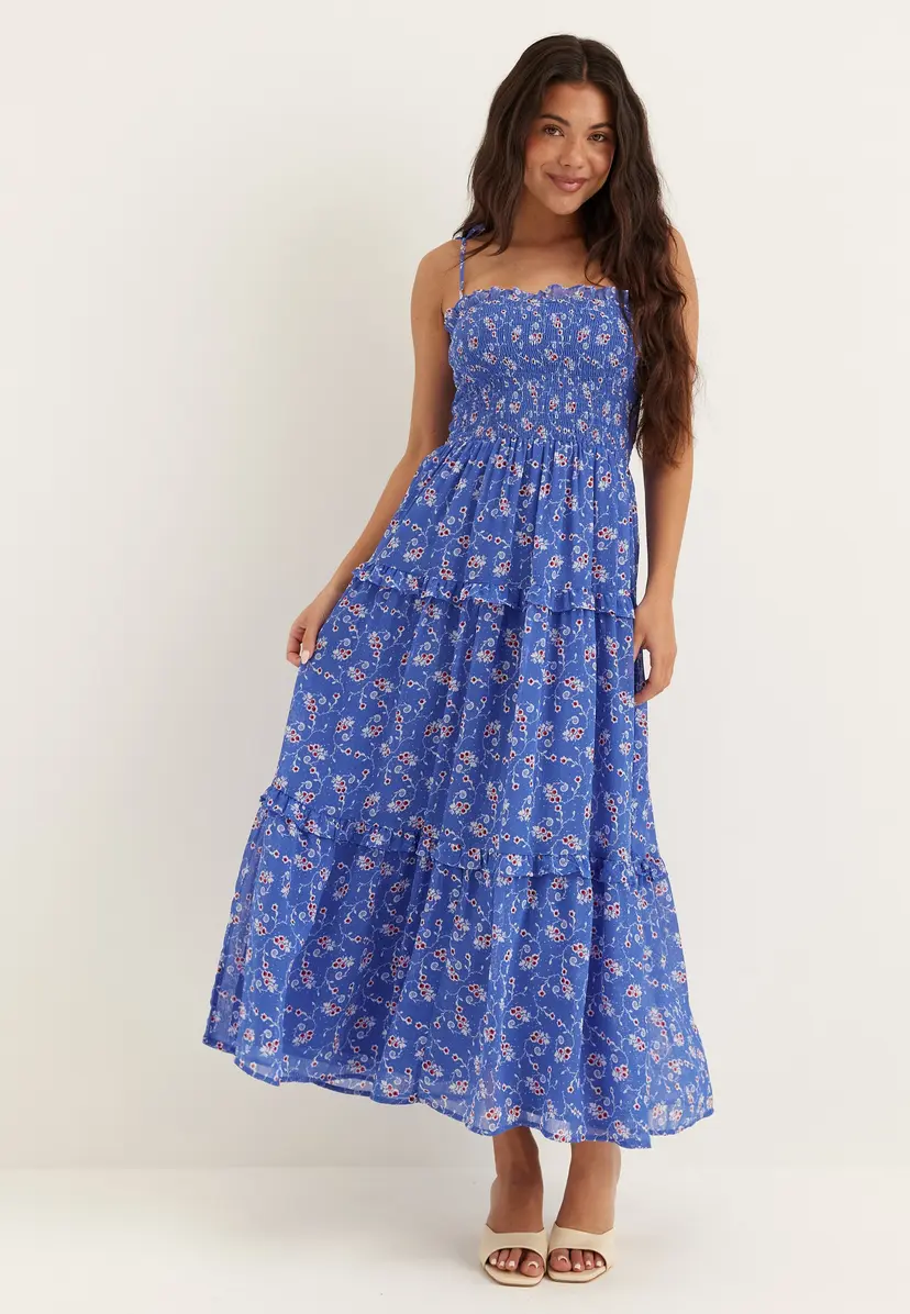 Tommy Jeans Tjw Aop Chiffon Maxi Dress Ext