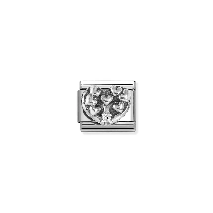 Nomination Heart Tree Of Life Silver