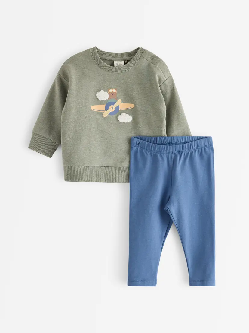 Lindex Sett med collegegenser og leggings