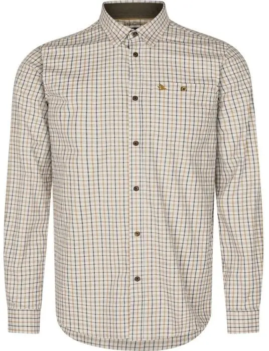 Seeland Seeland M's Oxford Shooting Shirt Classic Blue/Classic Brown Check