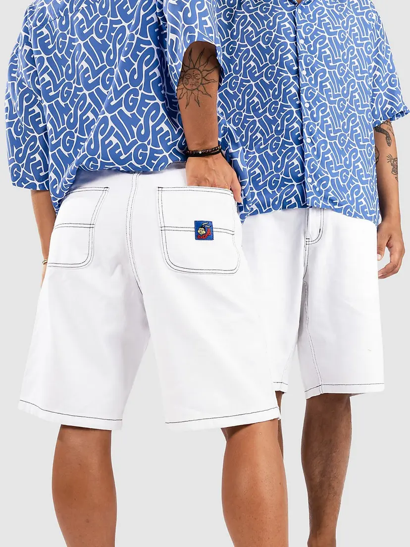 And Feelings And Feelings Marker Shorts hvit