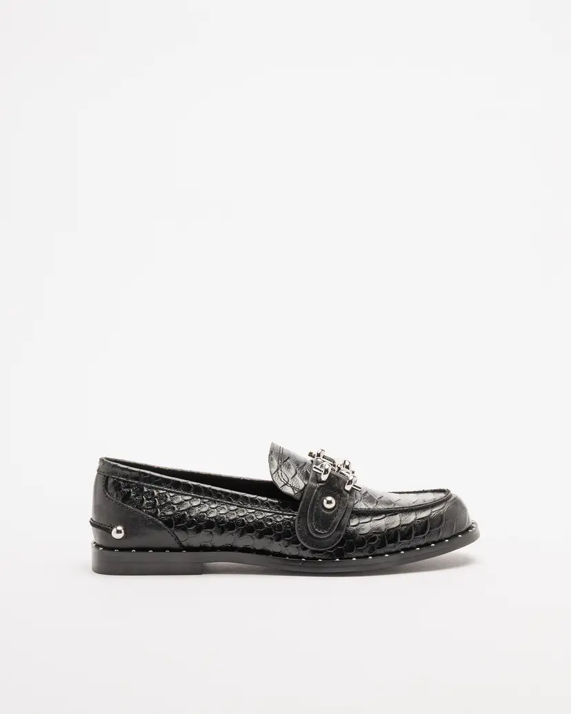 PROF PROF V1792-585-3 Black Moccasins