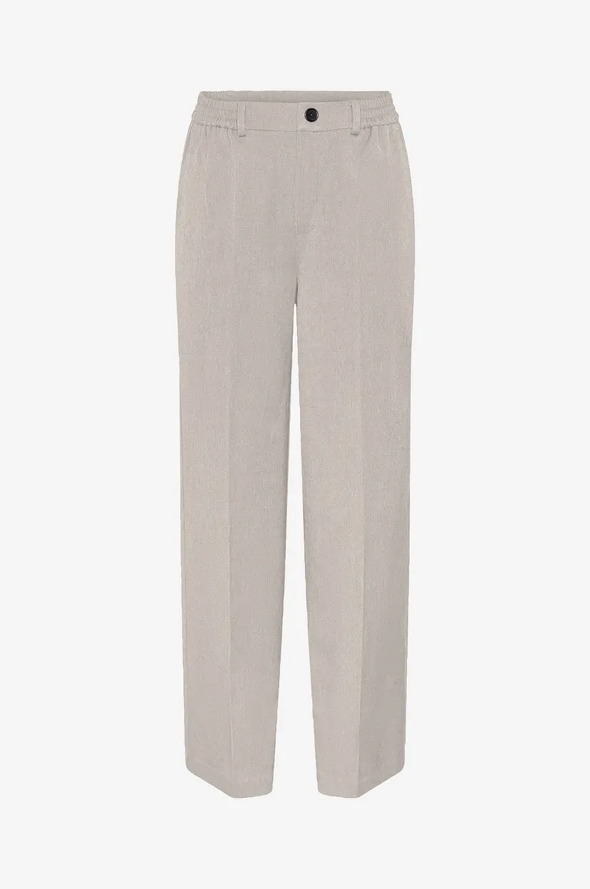 Pieces Bukser pcCamil HW Wide Pant - Grå