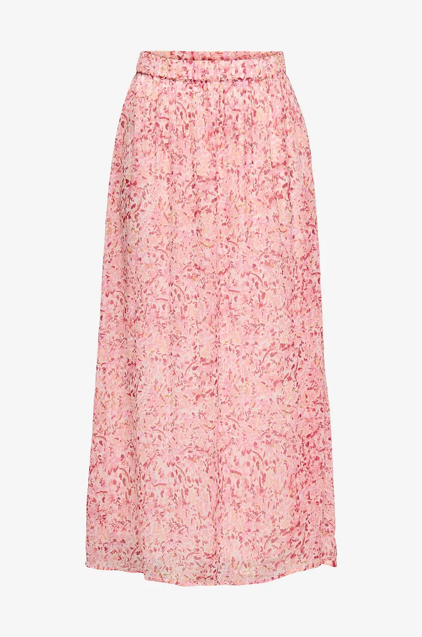 ONLY Maxi skjørt onlToria Life Long Skirt Ptm - Rosa