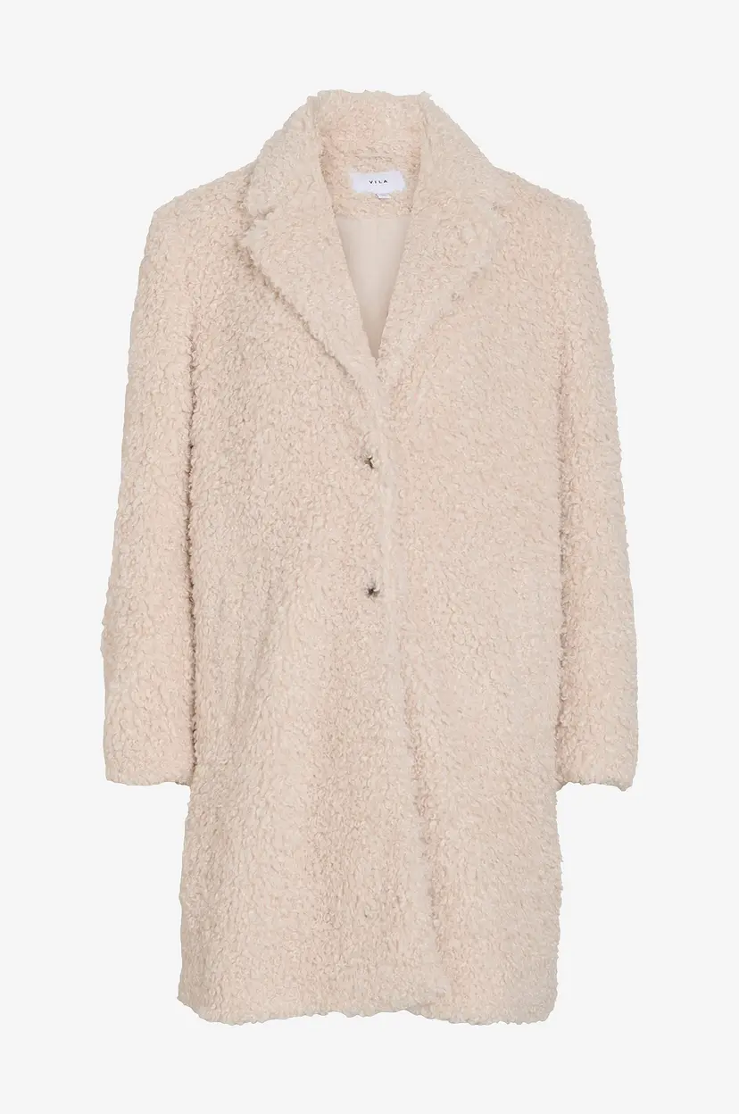Vila Teddyjakke Vimajda L/s Teddy - Beige