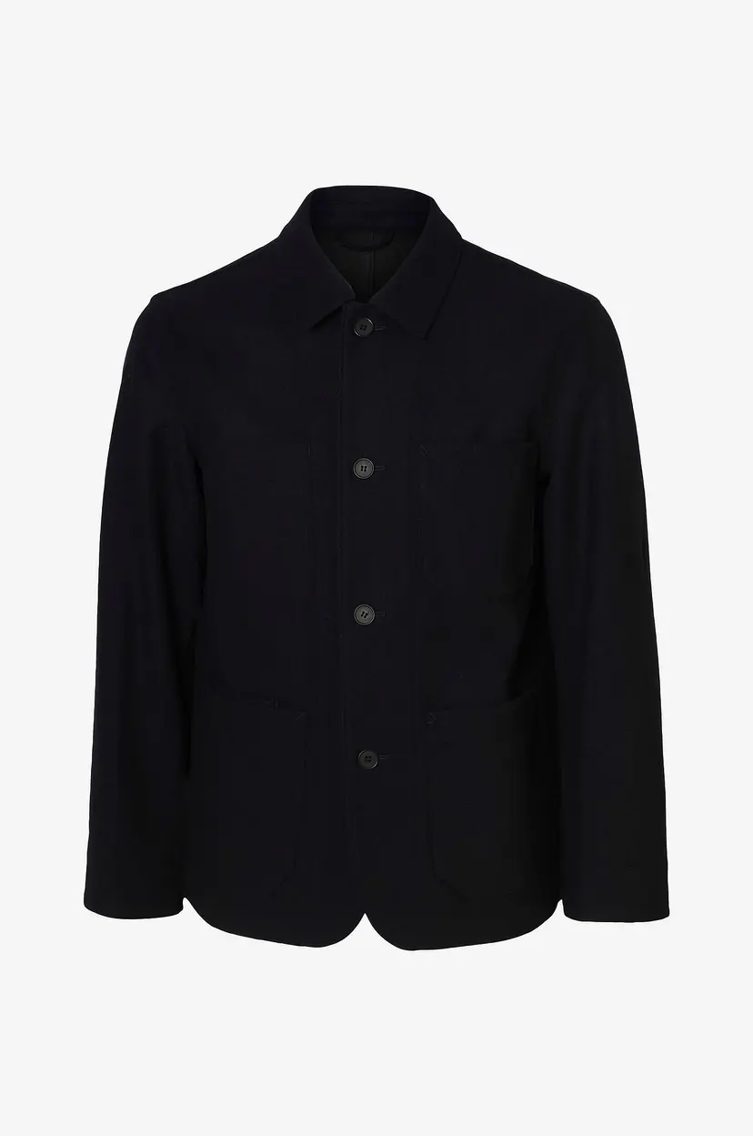 Selected Men Jakke slhLandon Wool Blend - Blå