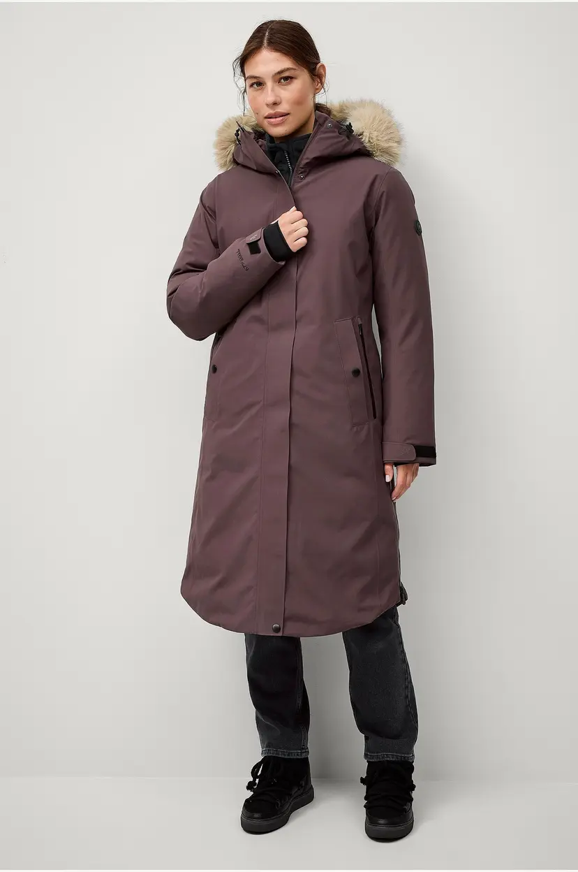 Áhkká Dunparkas Down Parka Polar W - Brun