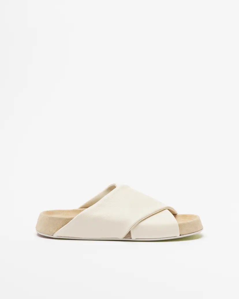 Ernesto Dolani Ernesto Dolani 8DKAZ07 White Slide sandals