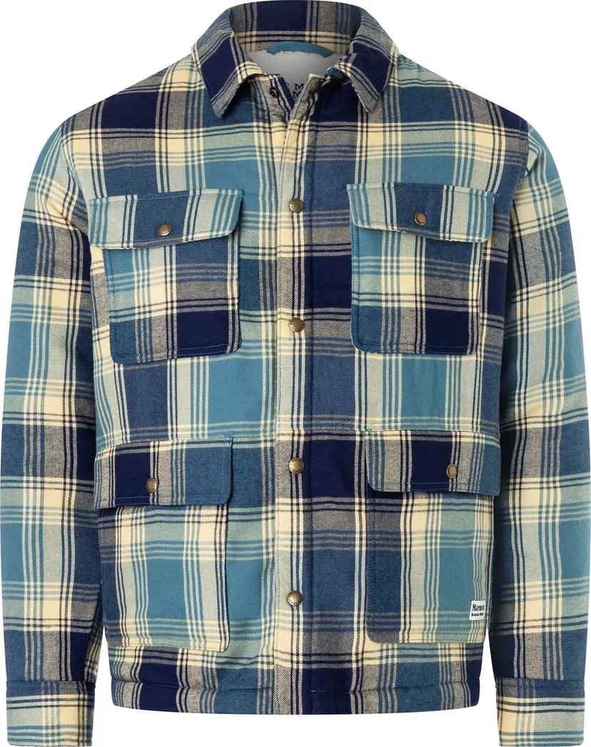 Marmot Marmot Men's Ridgefield Sherpa Flannel Shirt Jacket Moon River