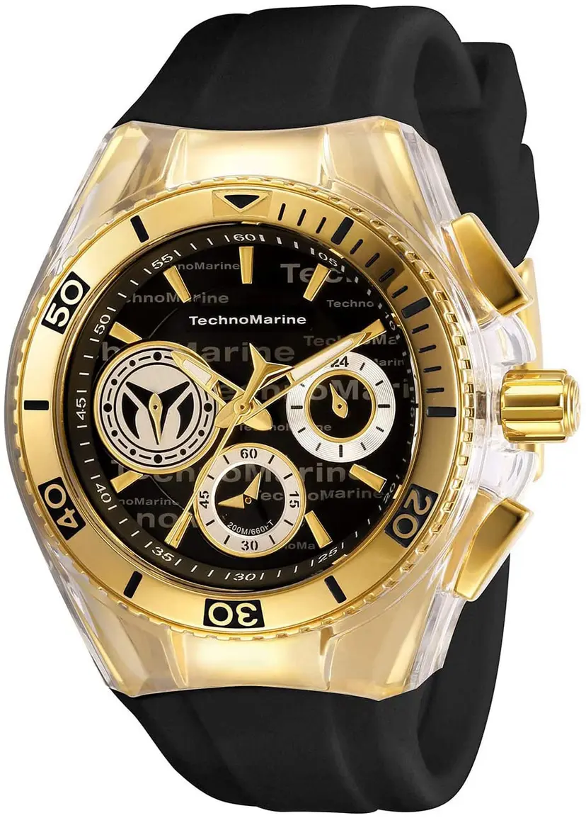Technomarine Technomarine Dameklokke TM-118132 Sort/Gummi Ø40.57 mm
