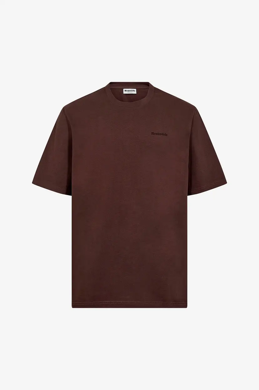 Resteröds T-skjorte Mid Sleeve Logo Tee - Brun