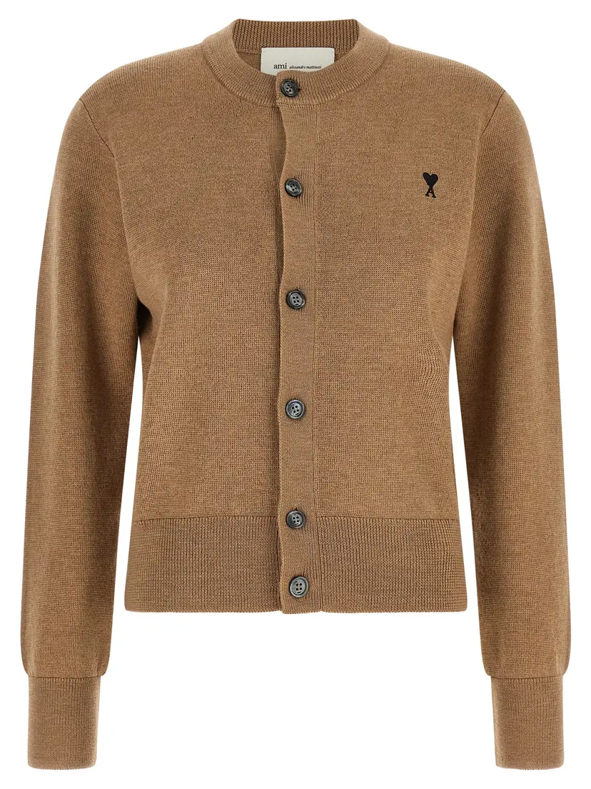Ami Paris Ami Paris Cardigans – Beige