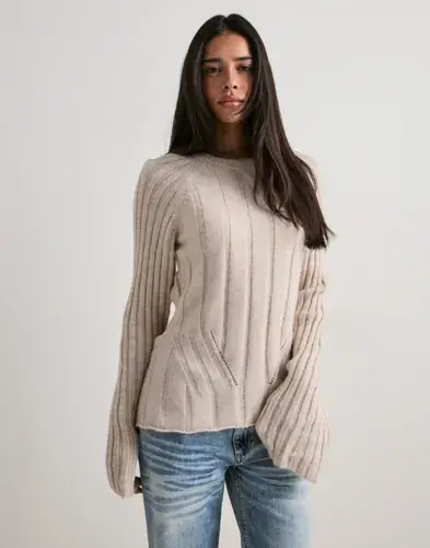 Vero Moda Vero Moda - Beige - Vmwren Ls Tie Pullover Knit Exp