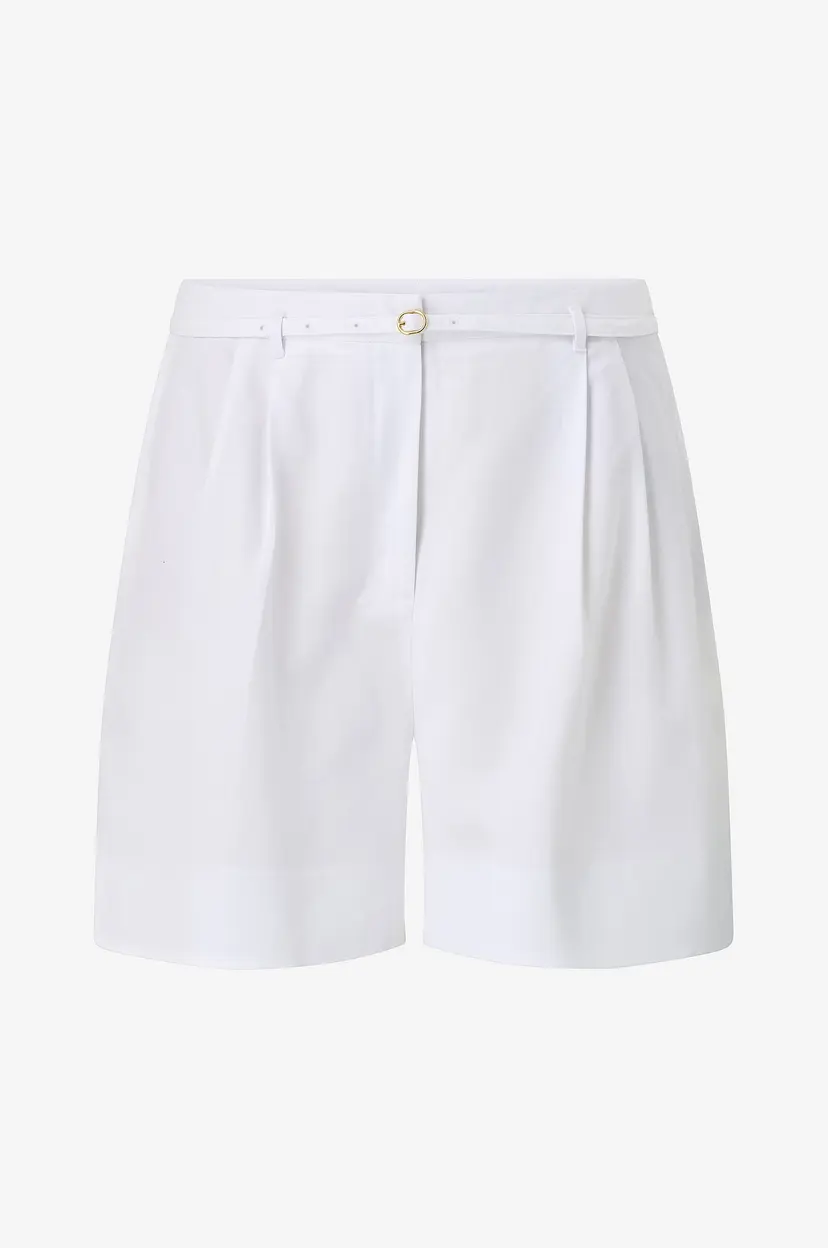 Tommy Hilfiger Curve Shorts Crv Linen Mix - Hvit