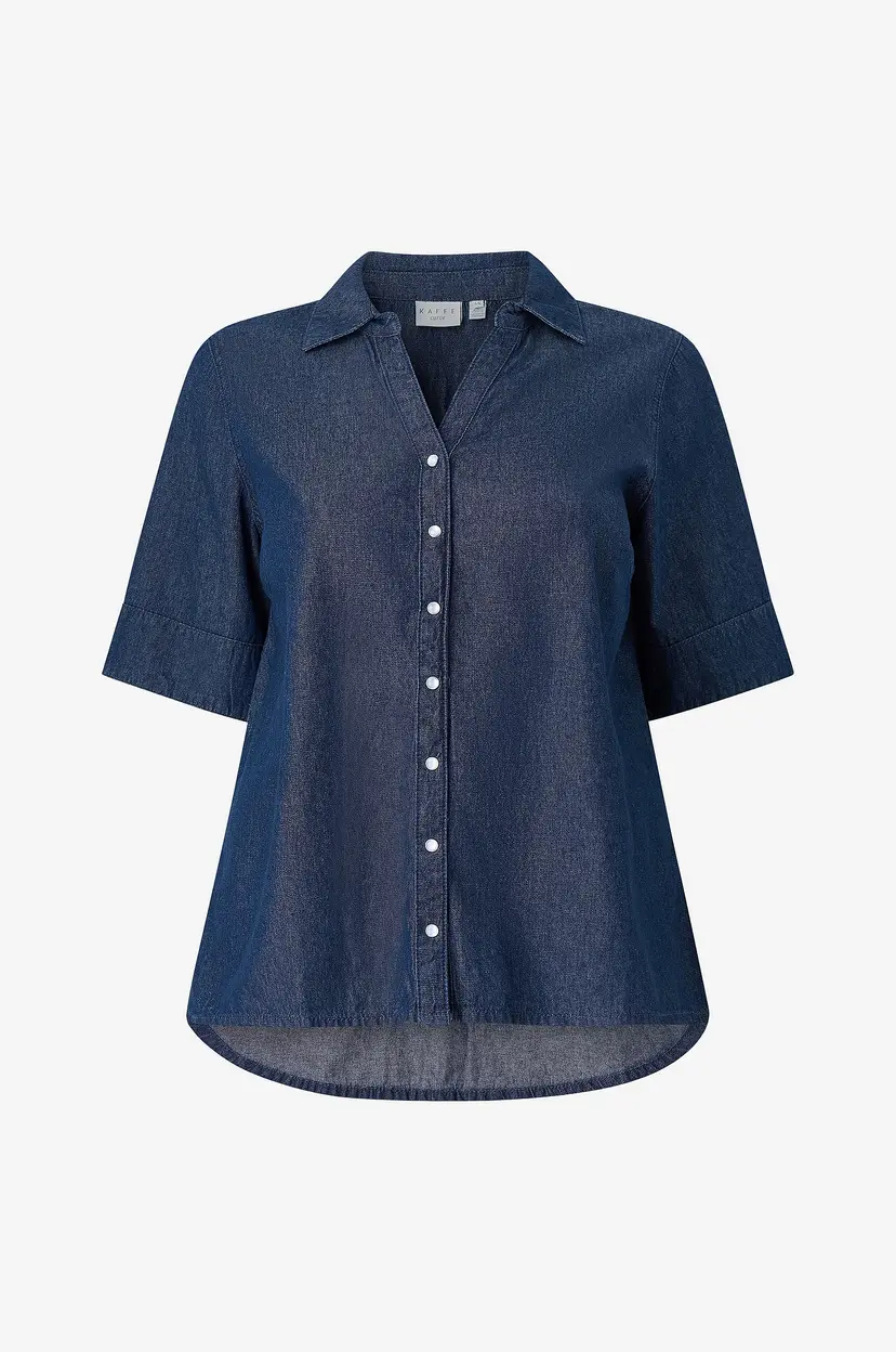 KAFFE Curve Denimskjorte Kcjada - Blå