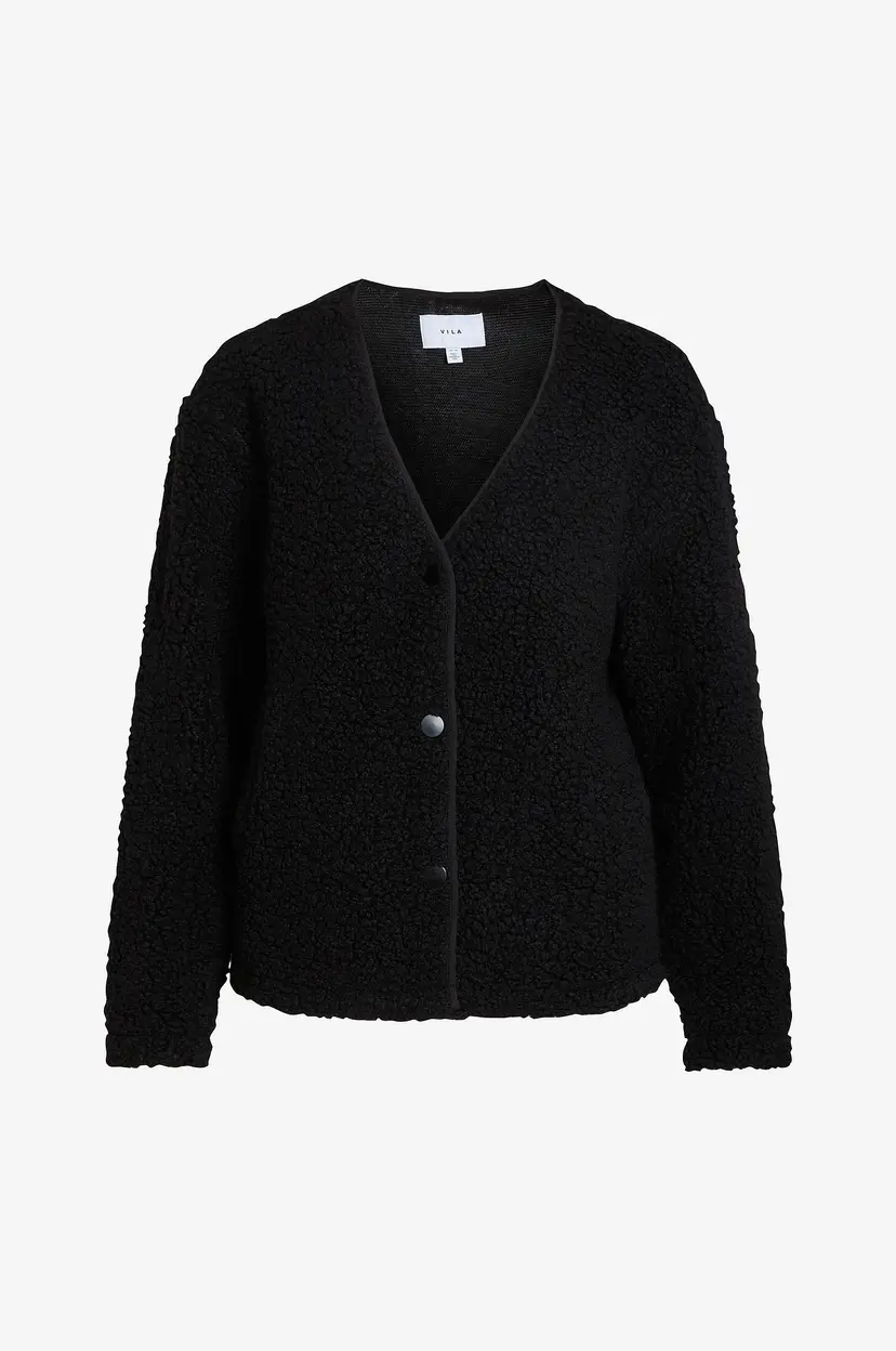 Vila Jakke viDania L/s Teddy - Svart