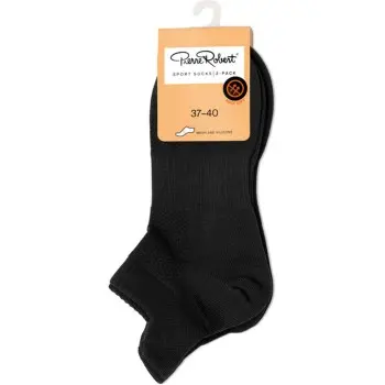 Pierre Robert Pierre Robert Strømper 2P Sport Ankle Socks Women Svart polyamid Str 37/40 Dame