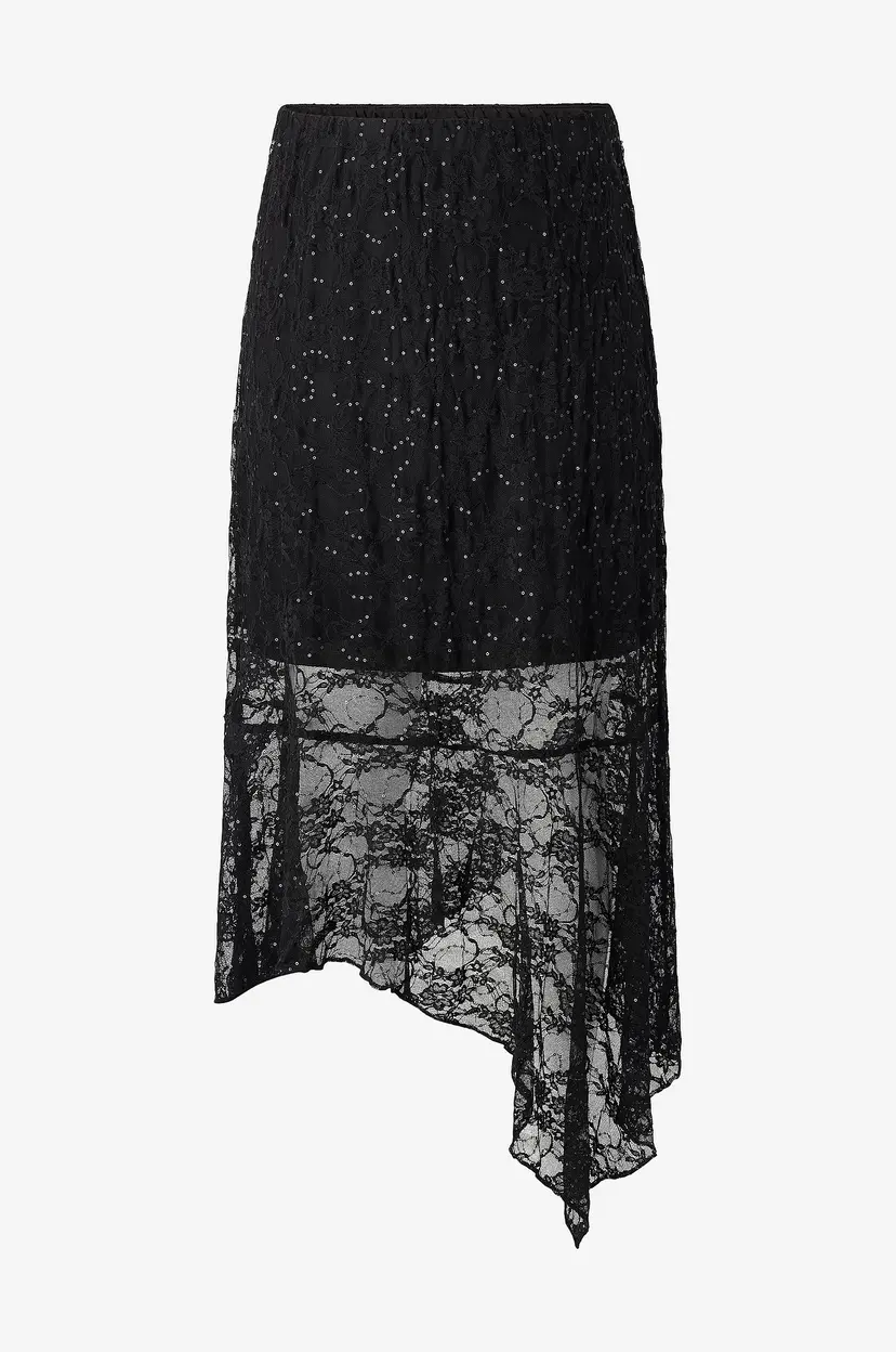 Zizzi Skjørt mLacia L/S - Svart