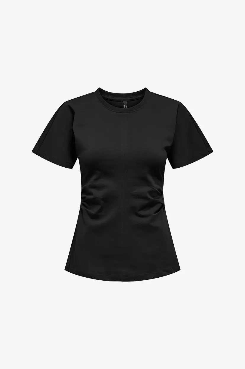 ONLY T-skjorte onlMarie Ruching - Svart