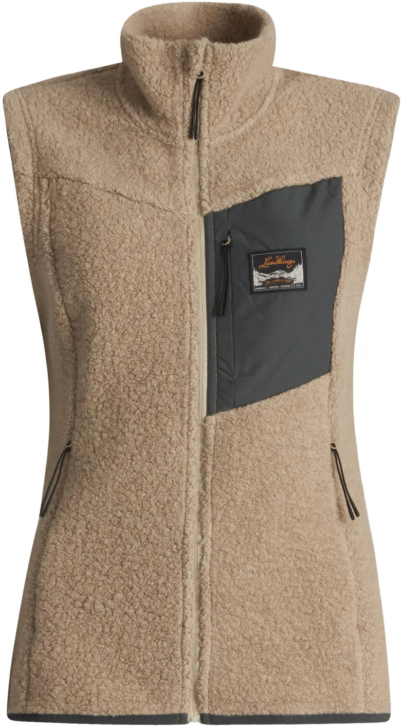 Lundhags Lundhags Flok Wool Pile Vest Women Sand