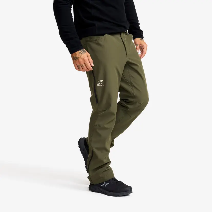 RevolutionRace Hiball Essential Softshell Pants Herre Forest Night