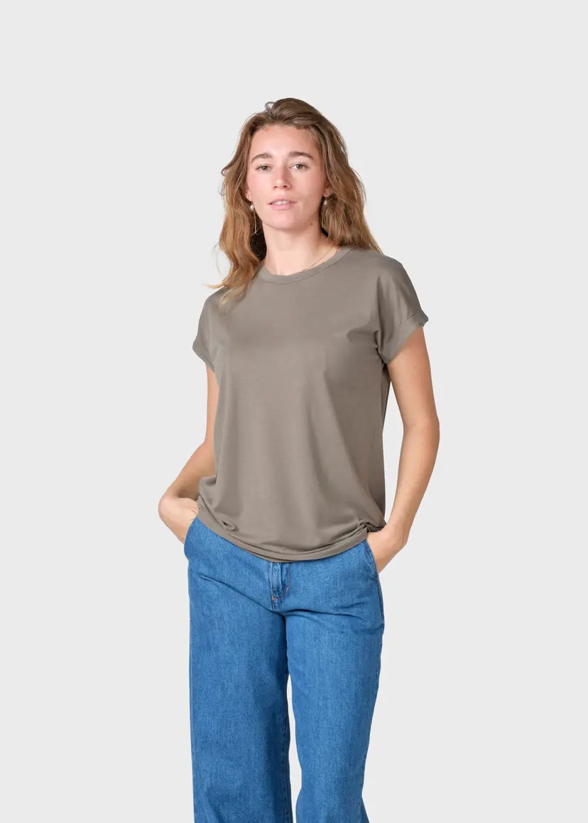 Klitmøller Collective ApS Sigrid tee - Taupe