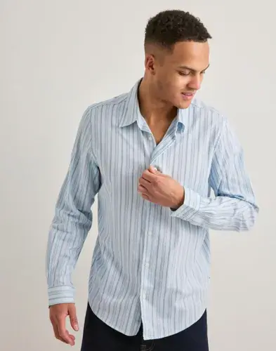 Samsøe Samsøe Samsøe Samsøe Saryan X Shirt 15960 Stripete skjorter Blå