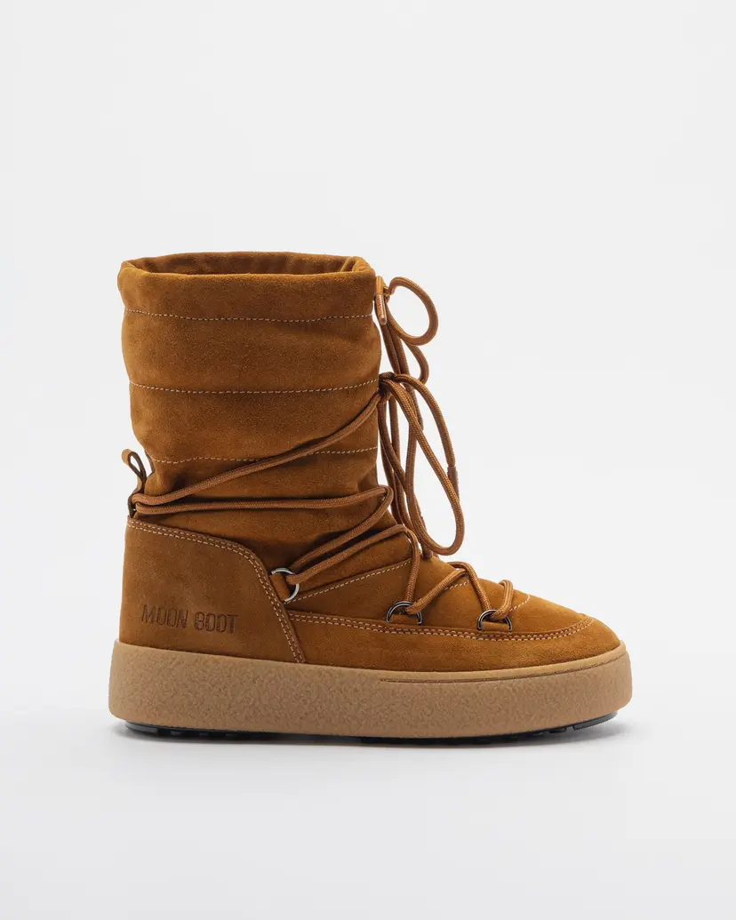 Moon Boot Moon Boot Ltrack Suede Camel Boots