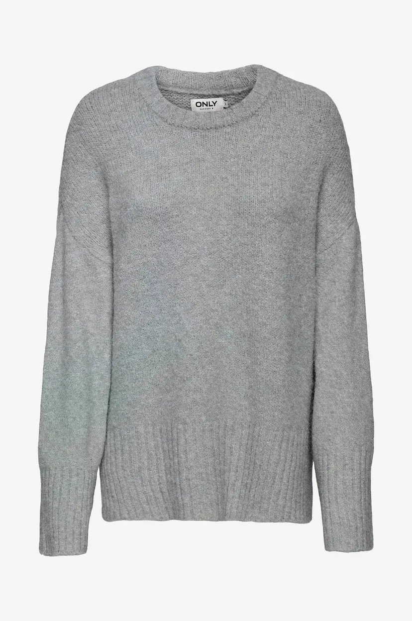 ONLY Genser onlMaggie Life LS Loose Onek CC Knt - Grå