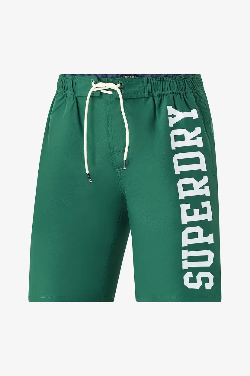 Superdry Badebukse Logo 19 Boardshort - Grønn