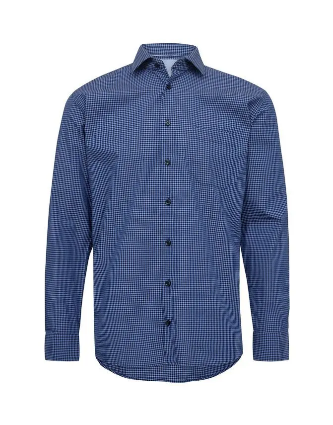 Black Blue Shirt l/s regular fit