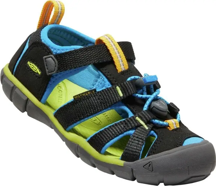 Keen Footwear Keen Footwear Kids Seacamp II Cnx Black-Brilliant Blue