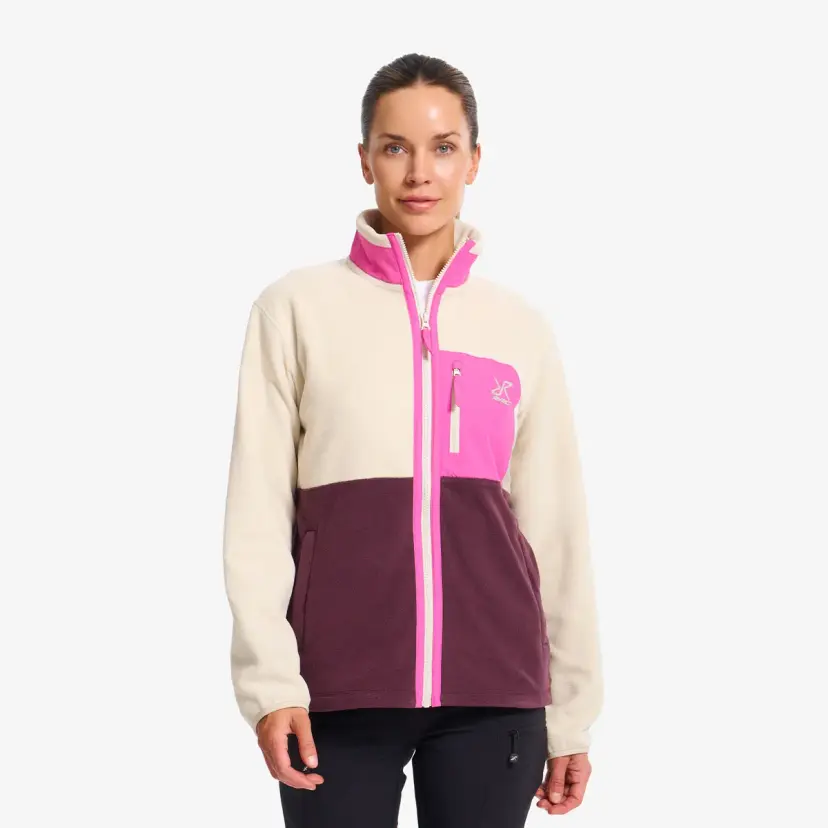 RevolutionRace Woodland Fleece Jacket Dame Winetasting/Peyote