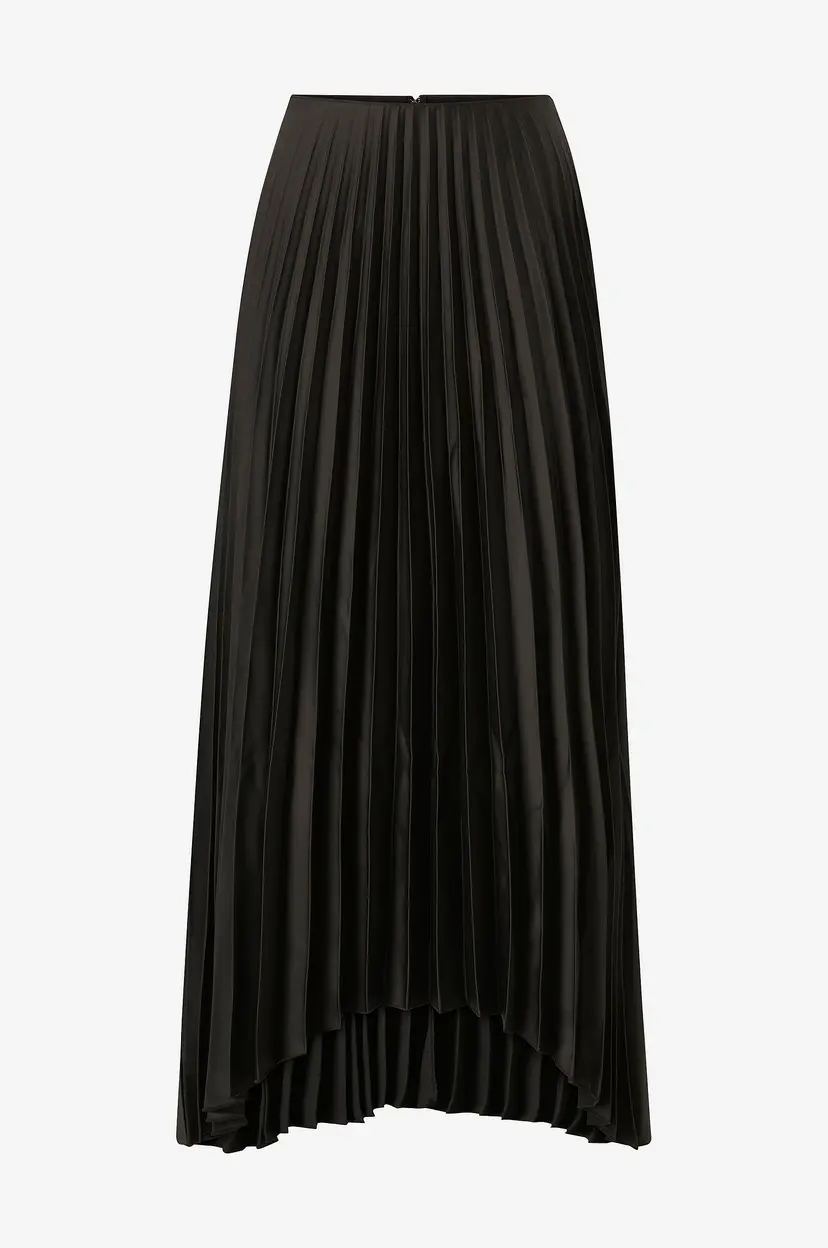 Selected Women Skjørt slfTina HW Long Plisse Skirt - Svart
