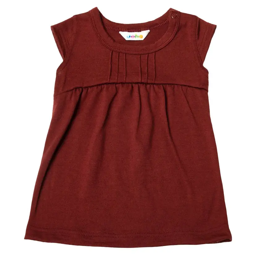 Joha Joha Single Wool Ull Kjole Bordeaux (70 / 8-9 mnd)
