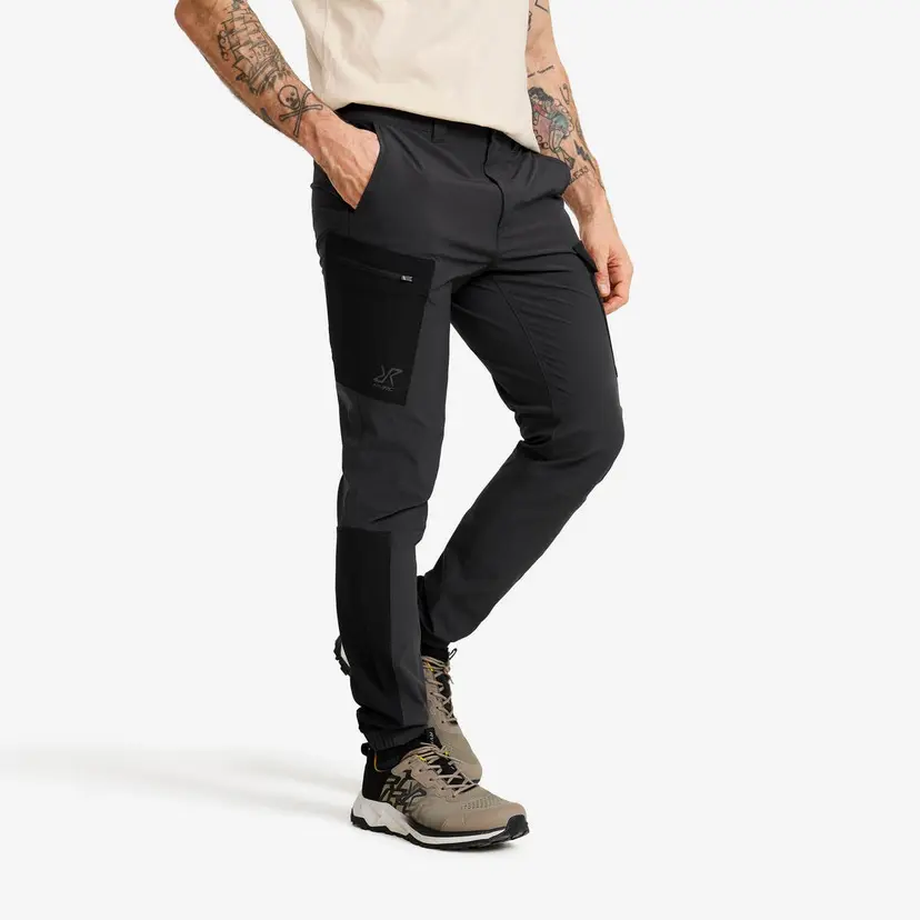 RevolutionRace Verge Stretch Cargo Pants Herre Anthracite/Black