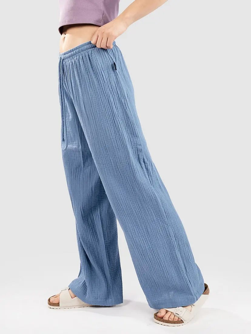 Blue Tomato Blue Tomato Long Linen Bukse blå