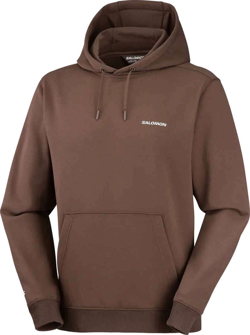 Salomon Salomon Men's Salomon Logo Hoodie Coffee Bean/