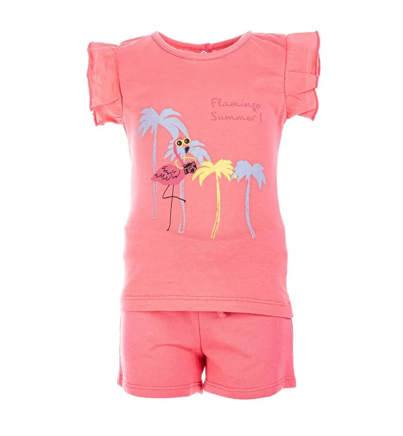 Salto Salto Flamingo Shorts Sett Rosa (74/80)