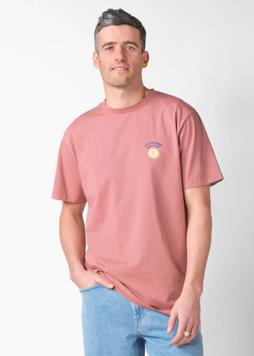 Klitmøller Collective ApS Rainer tee OCS - Faded rose