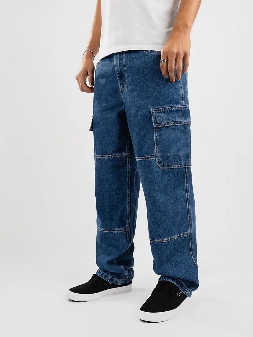 Empyre Empyre Sk8 Denim Cargo Jeans blå