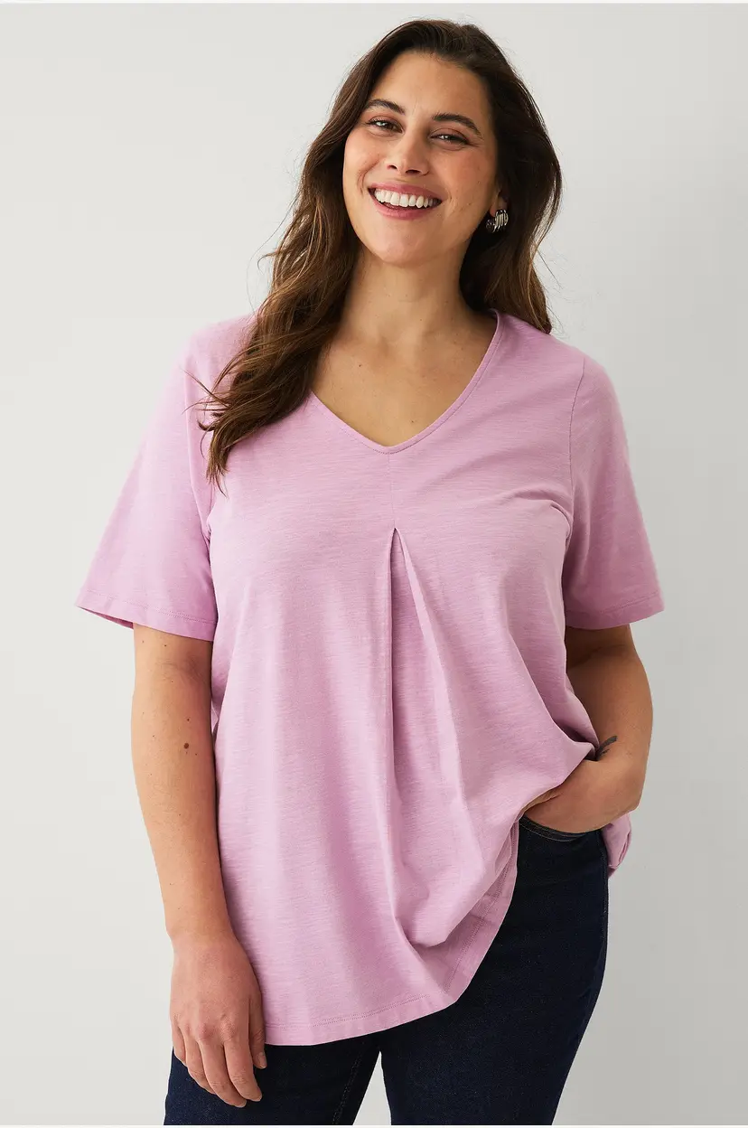 Ellos Plus collection Tunika med v-hals - Rosa