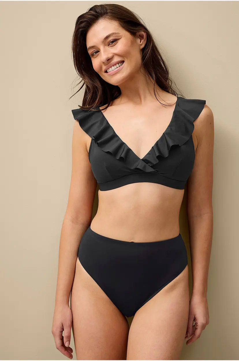 Ellos Collection Bikinitruse med høy midje - Svart