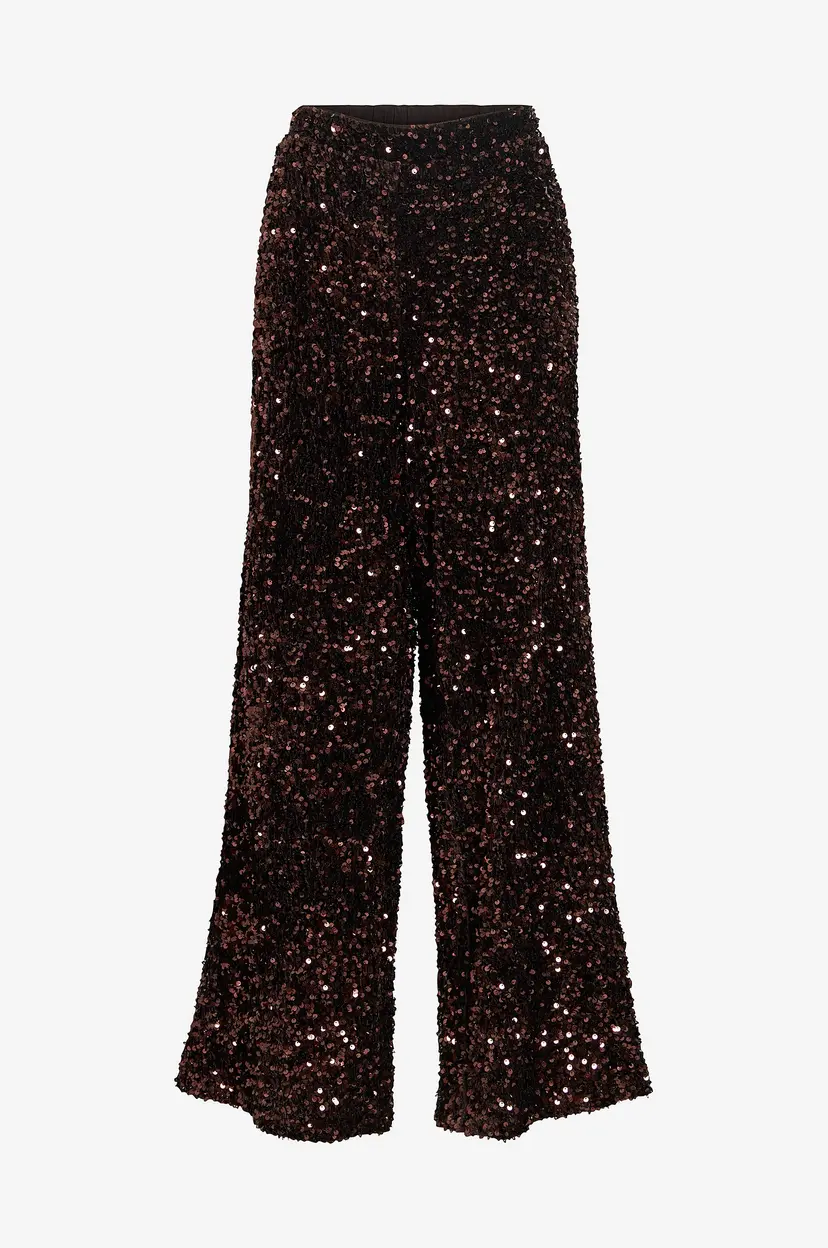 Vila Bukser Vifaith Hw Wide Pants/Vol - Brun