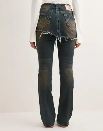 True Religion True Religion - Blå - Becca Mr Bootcut Skirt OVERLAY_