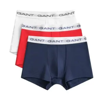 GANT Gant 3P Basic Cotton Trunks Mixed bomull Herre